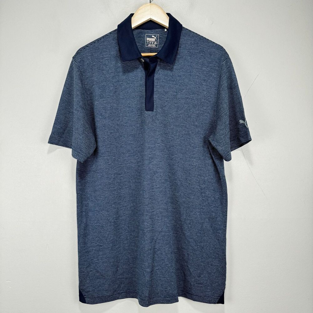 Puma Men's Navy Blue Polo Shirt